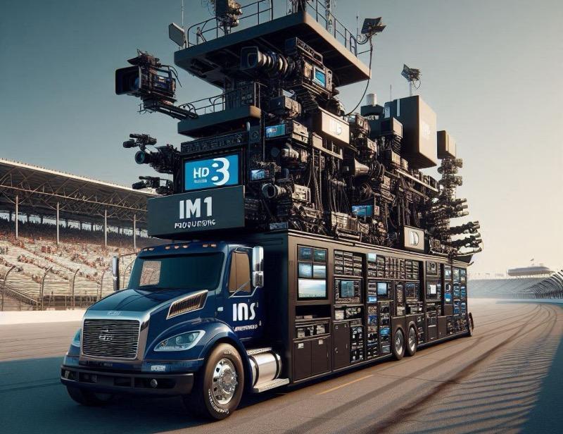 Illustration pour l'article "Mise à niveau de l'unité mobile phare HD-5 d'IMS Productions pour IndyCar avec une infrastructure IP"