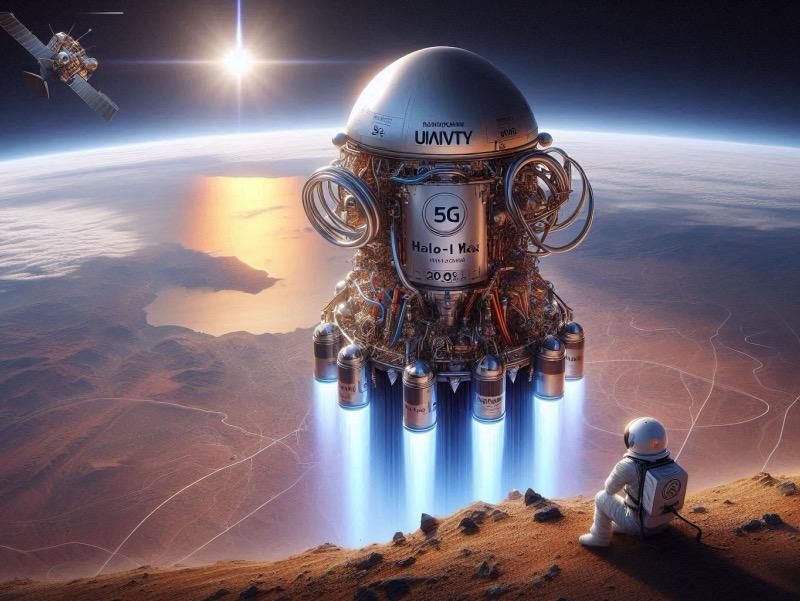 Ілюстрація до статті "Ion-X забезпечить супутникову 5G-мережу Univity модернізованим двигуном"