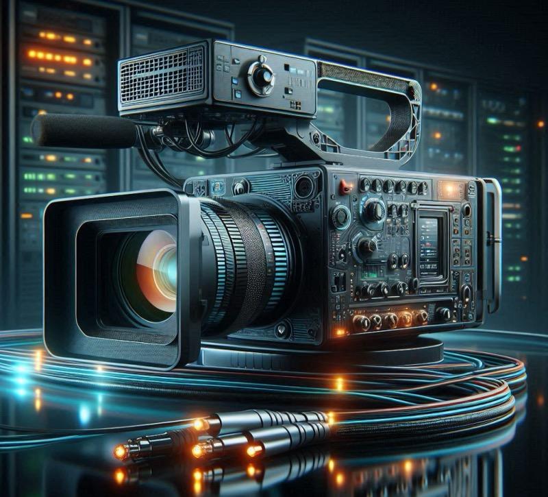 رسم توضيحي للمقال "كاميرات البث المُمكّنة بتقنية IP: ثورة في سير العمل والكفاءة"