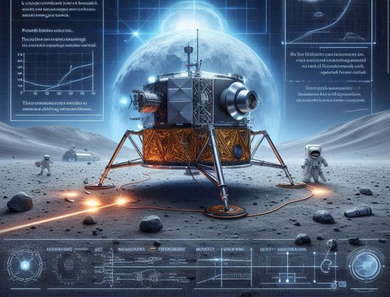 Иллюстрация к статье "Крушение лунного модуля ispace: Анализ неудачи миссии Resilience"