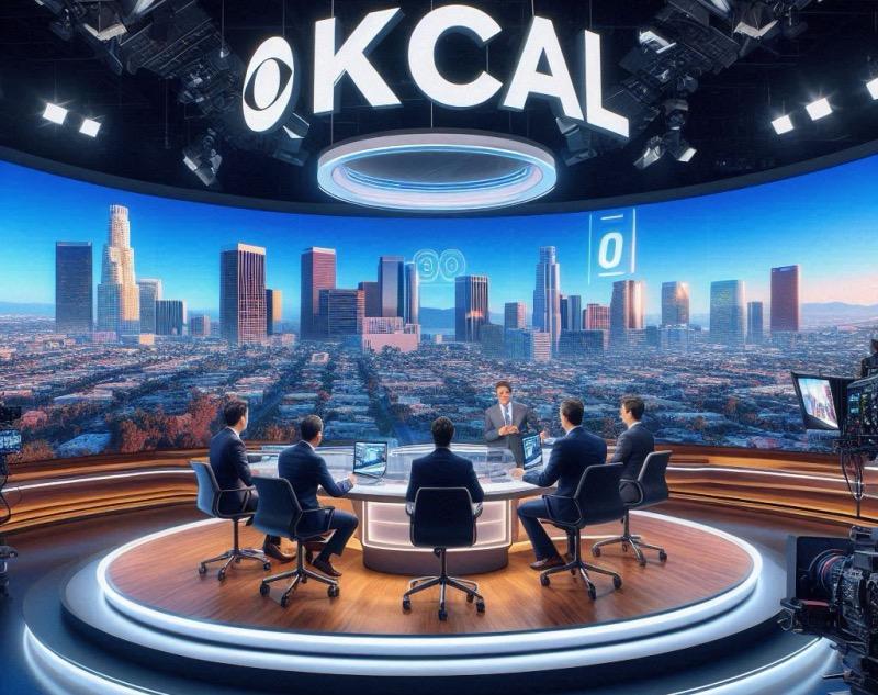 Illustration for the article "KCAL Los Angeles Uses Extended Reality for Newscast"