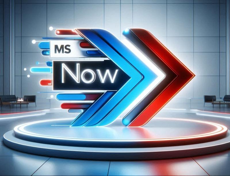 Illustrazione per l'articolo "MSNBC si ribrandizza come MS NOW dopo lo spin-off di Comcast"