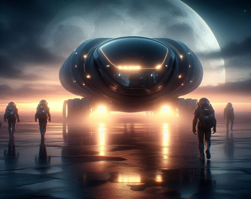 Illustration for the article "NASA to Continue Using Electric Vans Despite Manufacturer's Bankruptcy"