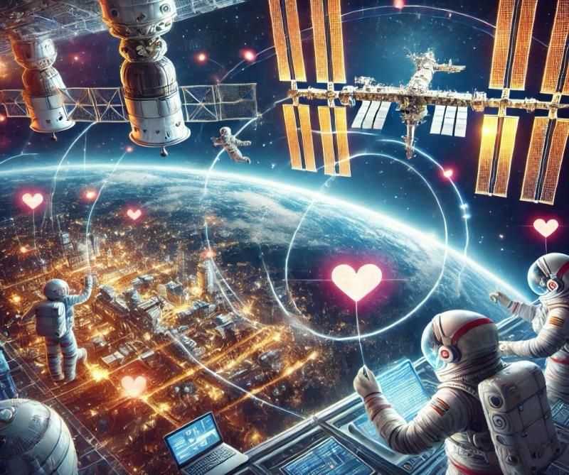 Illustration for the article "NASA's Continuous Human Presence in Low Earth Orbit: A Strategy for Commercial Space Station Transition"