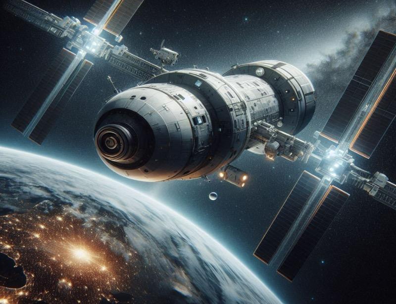 Illustration for the article "NASA Switches Crew Dragon Capsules for Upcoming ISS Mission"