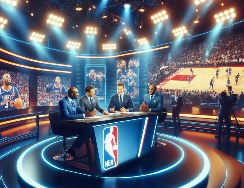 Illustration for the article "NBC Sports Unveils All-Star NBA Broadcast Team for 2025-26 Season"