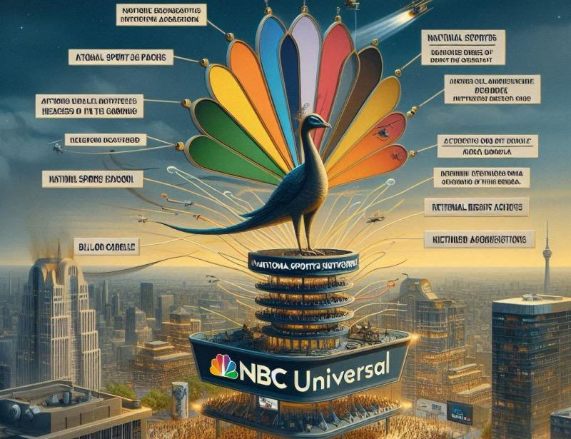 Illustration for the article "NBCUniversal Eyes New National Sports Cable Network"
