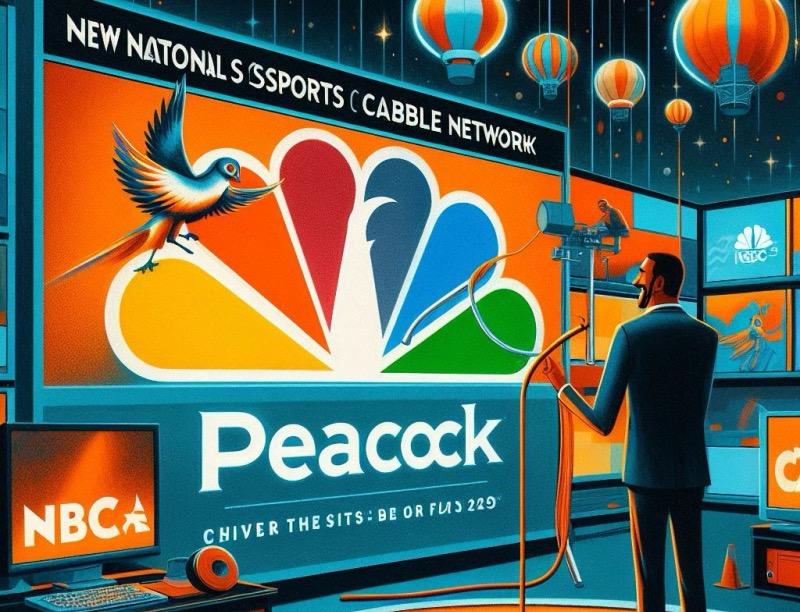 Illustration for the article "NBCUniversal Mulls New National Sports Cable Network Launch"