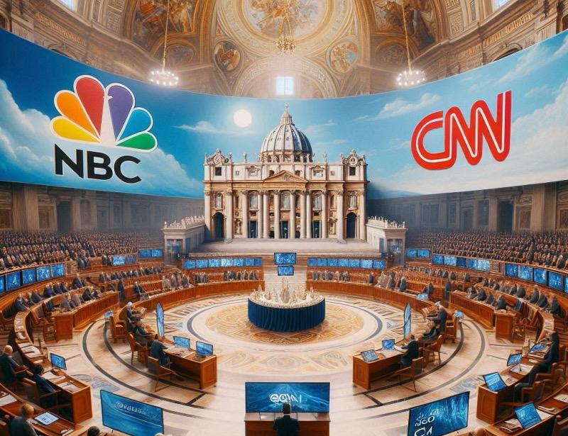 Illustrazione per l'articolo "Le reti televisive utilizzano la realtà estesa per visualizzare il conclave papale"