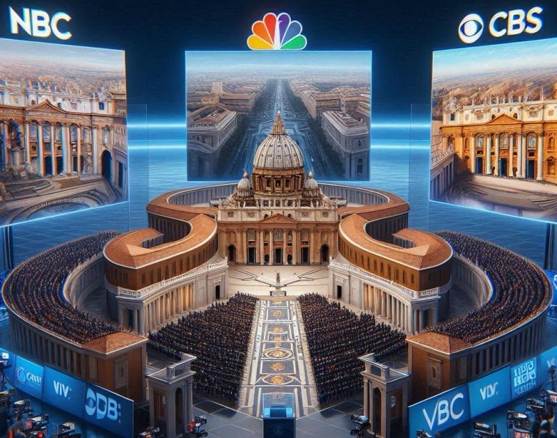 Ілюстрація до статті "Телемережі використовують розширену реальність для висвітлення конклаву"