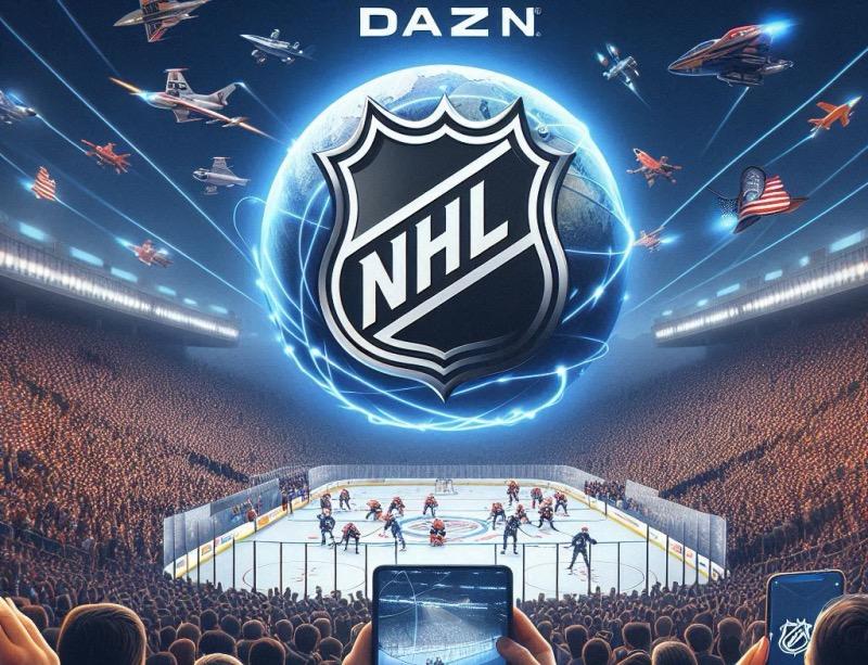 Ілюстрація до статті "NHL та DAZN об'єднуються, щоб зробити NHL.TV глобальним"
