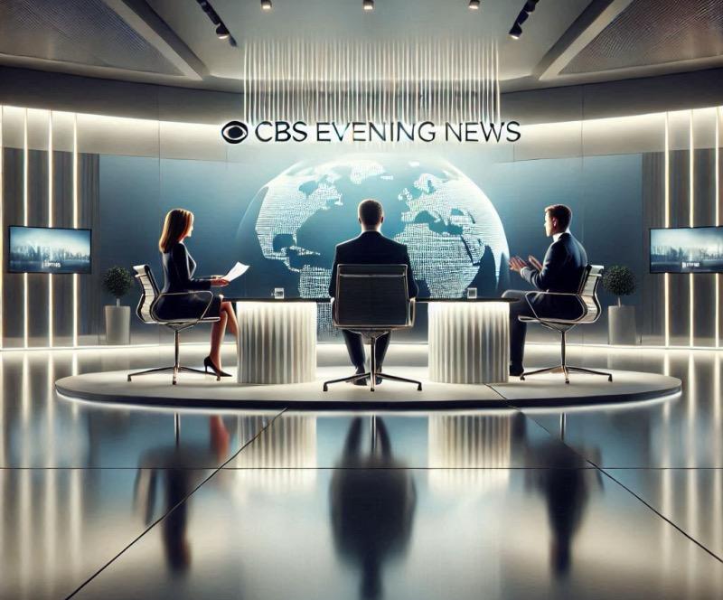Illustration for the article "Norah O’Donnell’s Final CBS Evening News Broadcast Moved Up"