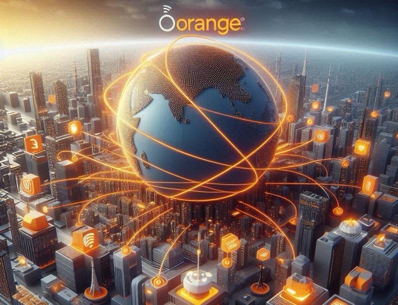 Illustration for the article "Orange and Synamedia Partner to Expand Content Delivery Network Reach"
