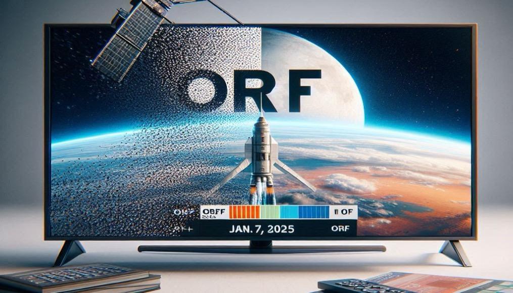 رسم توضيحي للمقال "إيقاف ORF لبث قنواتها التلفزيونية القياسية عبر القمر الصناعي في عام 2025"