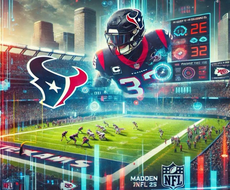 Ilustración para el artículo "Transmisión alternativa de la NFL en Peacock de NBC con integración de Madden NFL"