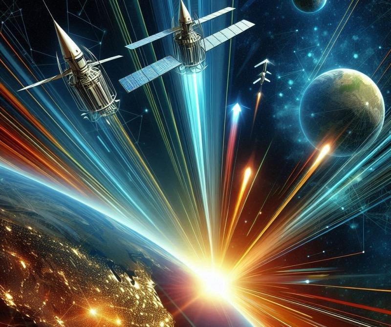 Illustration für den Artikel "Pentagon sucht kommerzielle Partner für ambitioniertes weltraumgestütztes Raketenabwehrsystem"