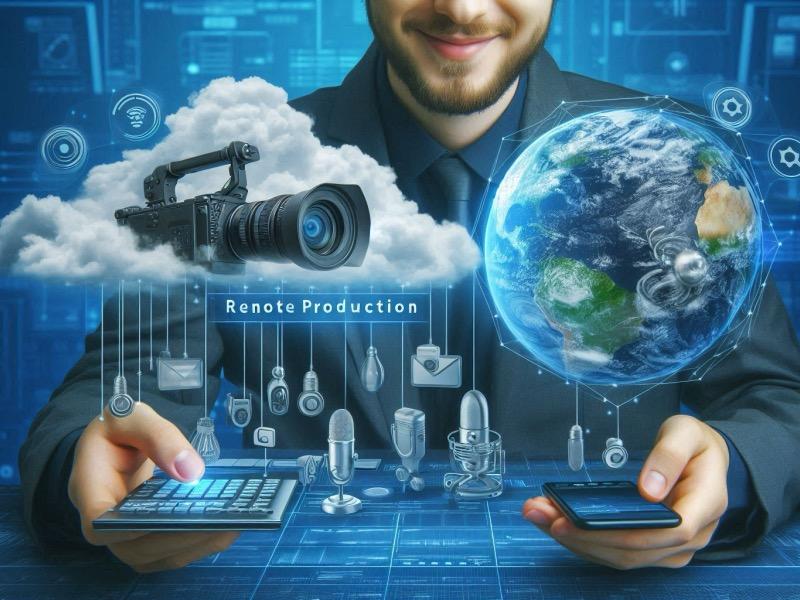 Illustration for the article "Remote Production Leveling the Playing Field for Smaller Broadcasters"