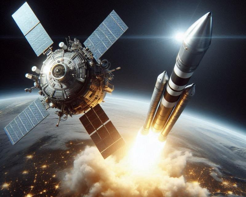 Illustration for the article "Rocket Lab Successfully Launches QPS-SAR-9 Satellite for iQPS"