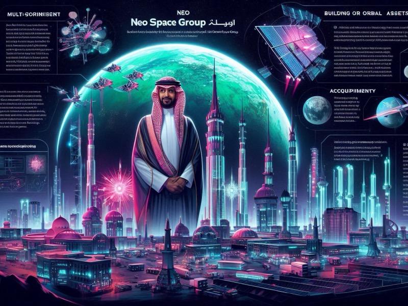 Illustration for the article "Saudi Arabia's Neo Space Group: A Strategic Investment in Space"