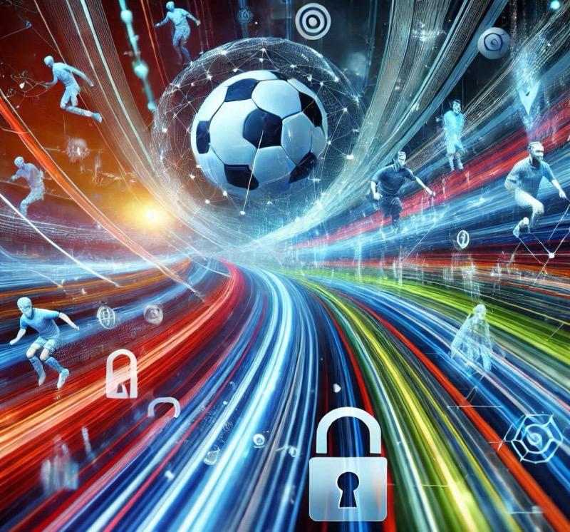 Illustration for the article "Securing the Future of Sports Broadcasting: Cybersecurity and Resilience in a Cloud-First World"