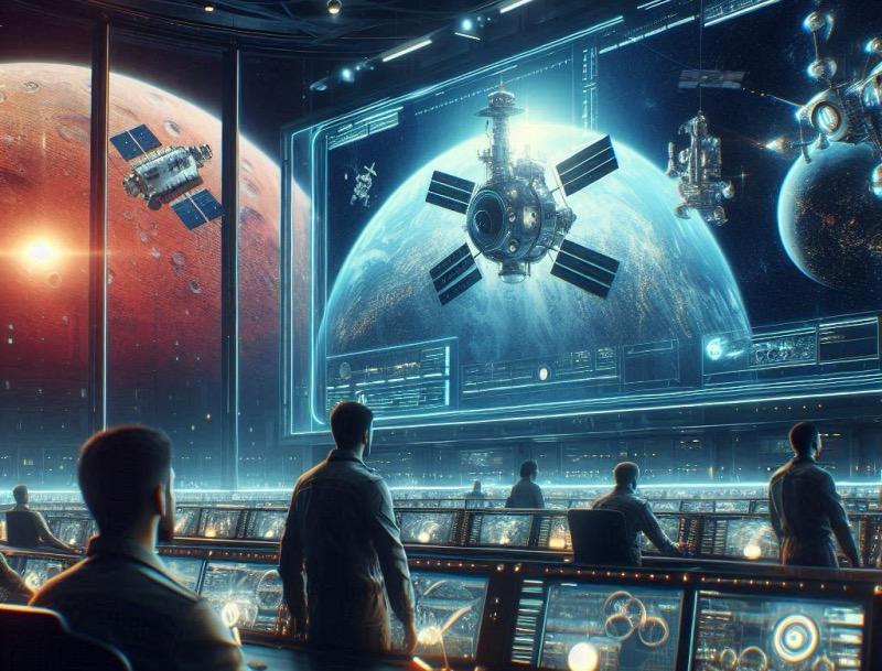 Illustration for the article "Senate Republicans Propose $10 Billion Boost for NASA's Space Exploration Programs"