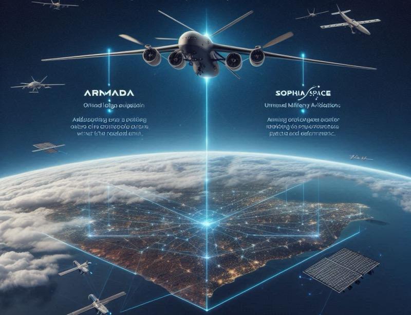 Illustration für den Artikel "Raumgestützte Edge-Computing: Armada und Sophia Space schmieden nahtloses Netzwerk"