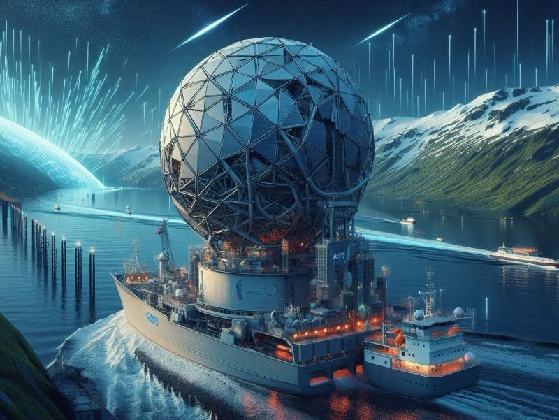 Illustration for the article "New Space-Based Maritime Surveillance System: A Collaboration Between Space Norway and SSTL"