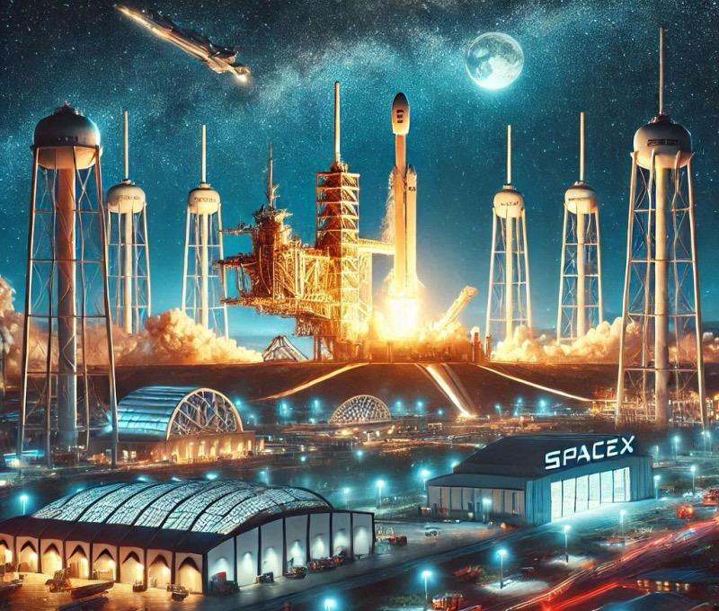 Illustration pour l'article "SpaceX domine l'année 2024, une année record pour les lancements orbitaux"