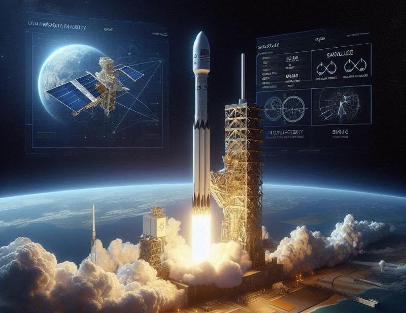 Ілюстрація до статті "SpaceX запускає черговий супутник GPS III для американських військових"