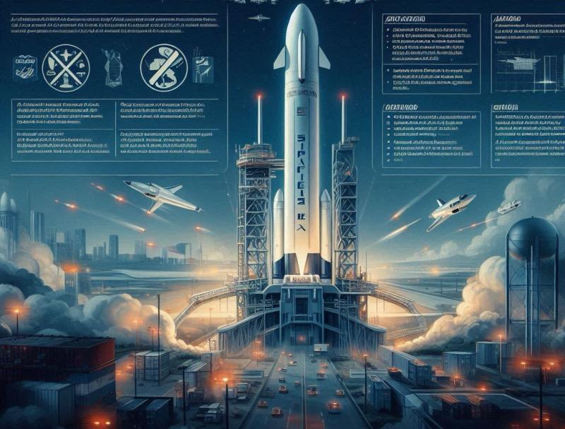 Illustration for the article "SpaceX's Starship Gets FAA Approval for Next Launch"