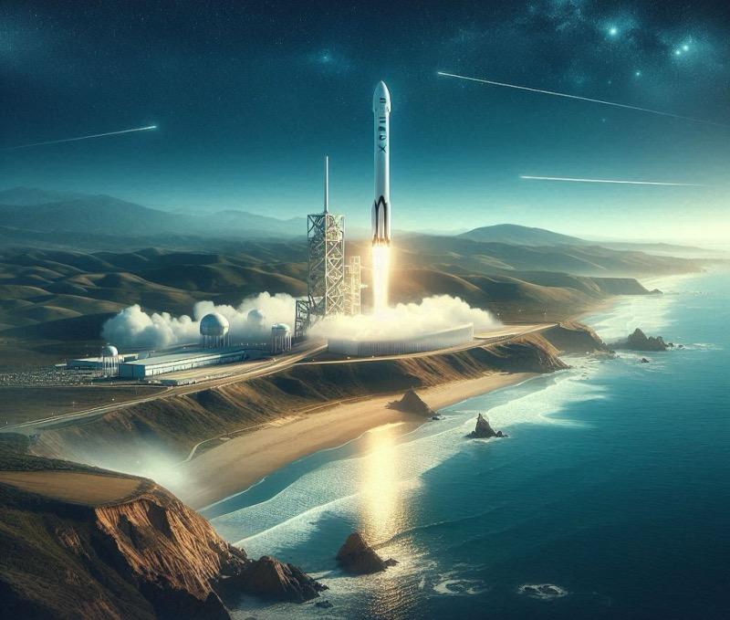 Illustration pour l'article "Expansion des lancements SpaceX à Vandenberg : un examen environnemental"