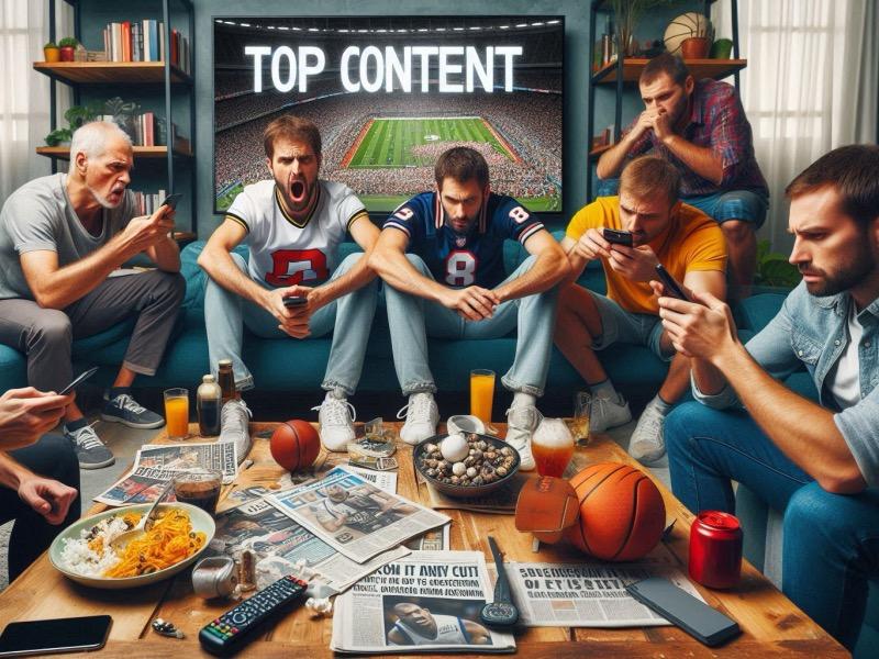 Illustration pour l'article "Les fans de sport frustrés par le paysage fragmenté du streaming"