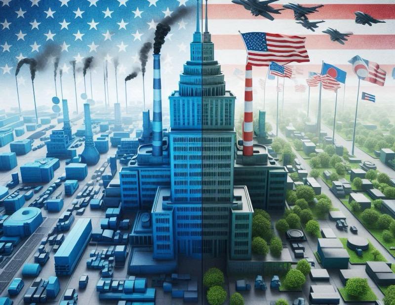 Illustration für den Artikel "Nachhaltigkeit im Broadcasting: Ein transatlantischer Vergleich"