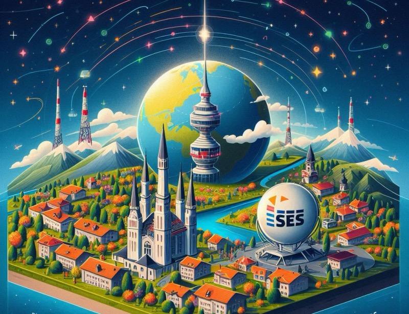 Illustration for the article "Telekom Srbija Expands its m:Sat TV Platform with SES"
