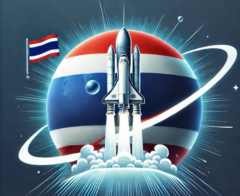 Illustration for the article "Thailand Becomes First Nation to Join Artemis Accords and Chinese-Led Lunar Program"