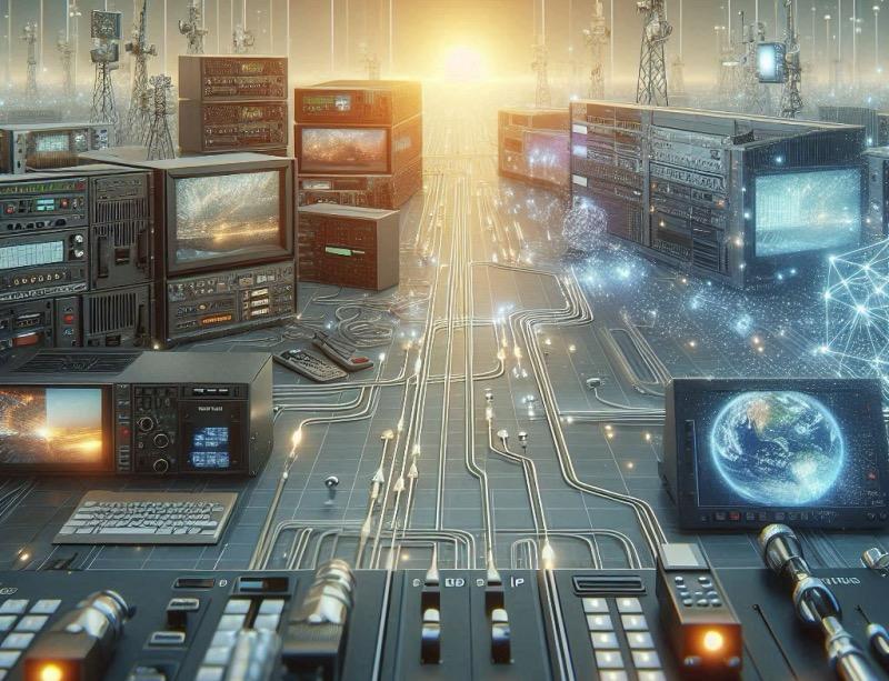 Illustration for the article "Transitioning Broadcast Control Rooms to IP: A Roundtable Discussion"