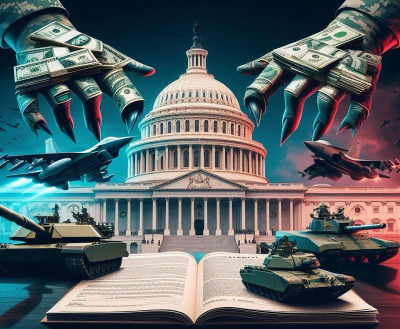 Illustration for the article "Trump Administration Orders Significant Pentagon Budget Cuts"