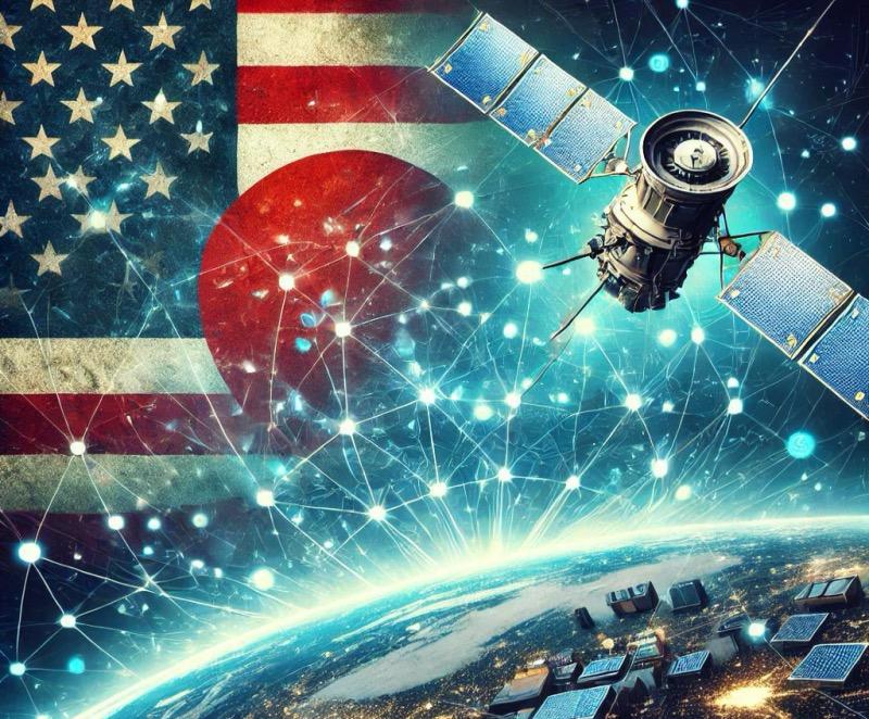 Illustration für den Artikel "US-Japan Raumfahrtpartnerschaft kontert Chinas wachsende Weltraumdominanz"