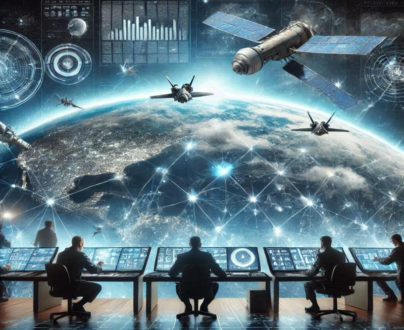 Illustration for the article "US Risks Falling Behind China in Space Race, Warns Outgoing Air Force Secretary"
