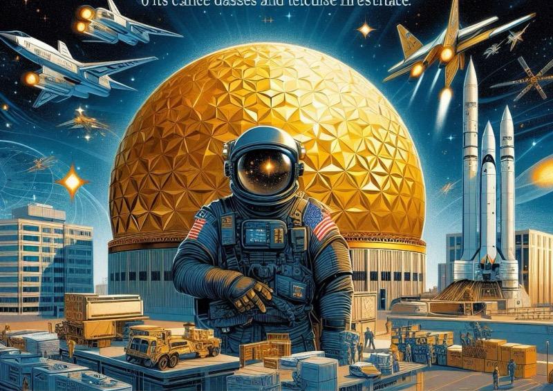 Illustration for the article "US Space Force Seeks Increased Funding Amidst Expanding Missions and Budget Uncertainty"