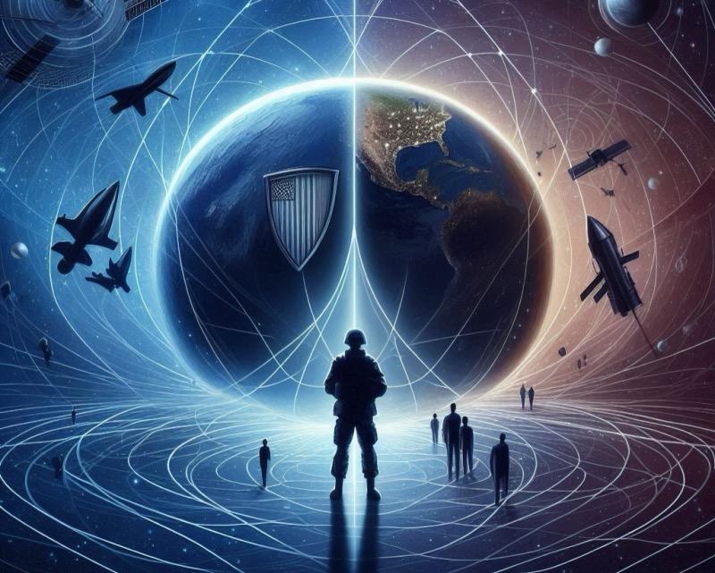 Illustration für den Artikel "US Space Force: Kritik an mangelnder Klarheit und defensiver Strategie"