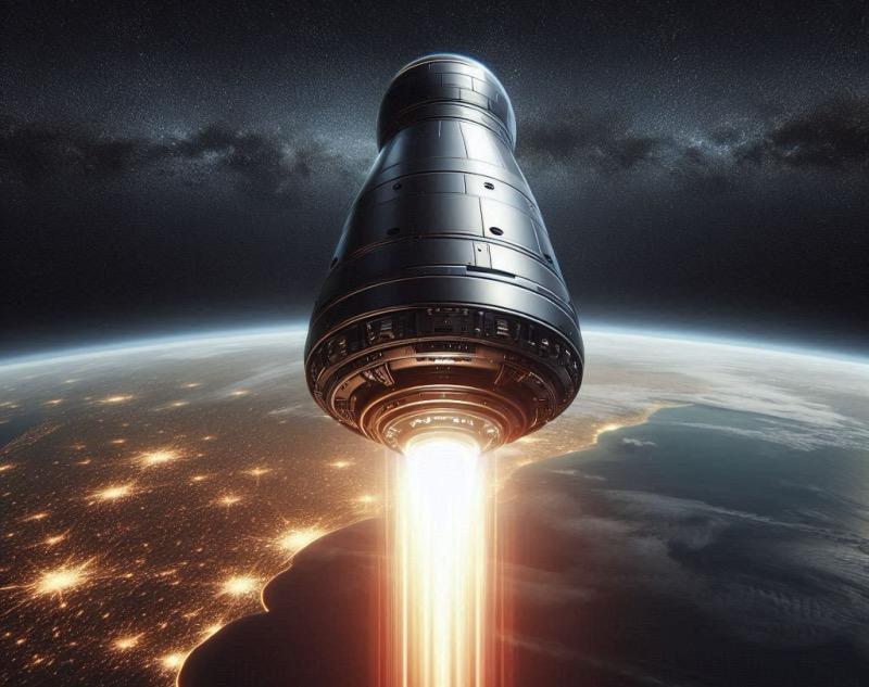 Illustration for the article "Varda Space Wins $48 Million Air Force Contract for Hypersonic Testing"