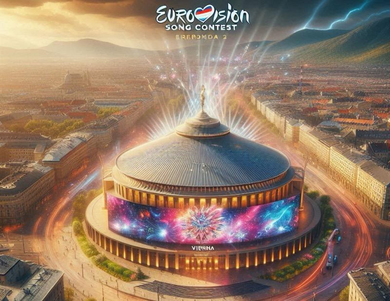 Illustration for the article "Vienna to Host Eurovision Song Contest 2026"