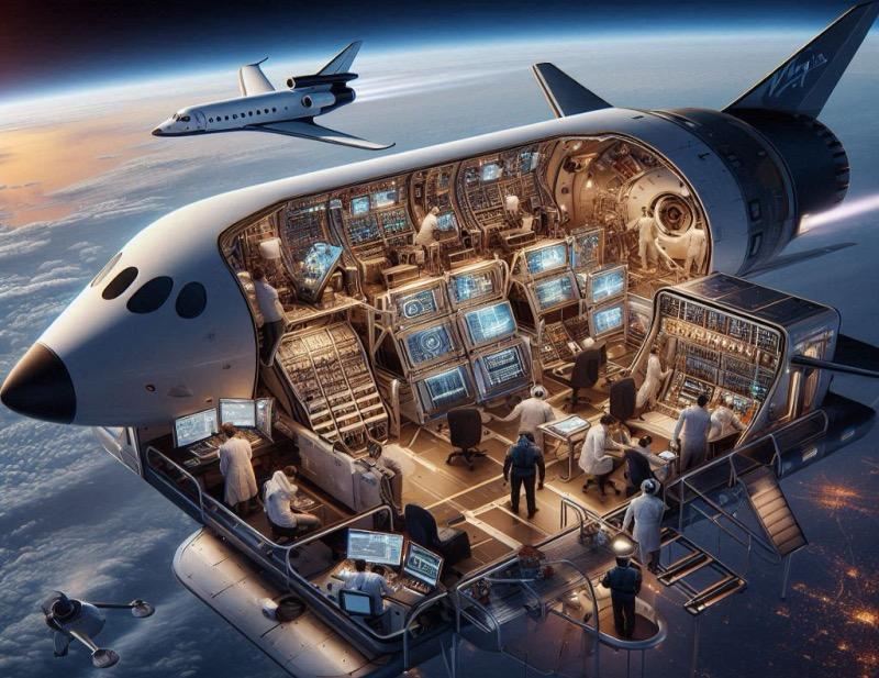 Illustration pour l'article "Virgin Galactic s'associe à Redwire pour les supports de charge utile du véhicule spatial Delta-Class"