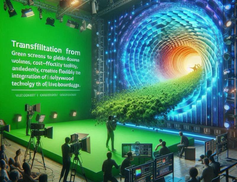 Illustration for the article "Virtual Production in Broadcasting: A Revolution in Real Time"