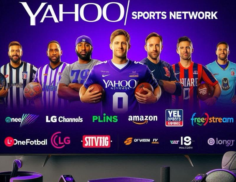 Illustration for the article "Yahoo Sports Network Launches Free, Ad-Supported Streaming Channel"