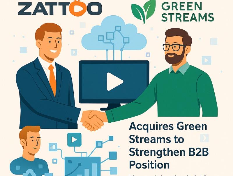 Illustration für den Artikel "Zattoo übernimmt Green Streams: Expansion der B2B-TV-Plattform weltweit"