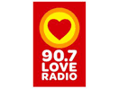 Логотип каналу "90.7 Love Radio"