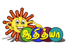 Logo of the channel "Adithya TV"