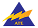 Logo of the channel "ATE TV"